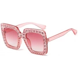 Cat Eye Sunglasses for Women Diamond Cat Eye Vintage Sunglasses Retro Oversized Glasses Eyewear - B - CH18QMXE24O $12.14