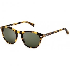 Round Rio - Round Women's & Men's Sunglasses - 52 mm - Burnt Honey Tortoise / Green - C118DK74GLT $37.74