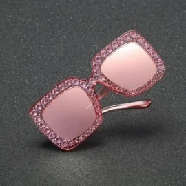 Cat Eye Sunglasses for Women Diamond Cat Eye Vintage Sunglasses Retro Oversized Glasses Eyewear - B - CH18QMXE24O $19.23