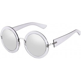 Sport Popular Design Eyewear Eyeglasses Sunglasses for Women Ladies Round Vintage - Silver - CR1808L8GZY $28.67