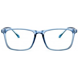 Square Fashion Women Myopia Glasses Men Transparent Blue Eyeglasses Vintage Square Photochromic Lens Optical Glasses - C6192W...