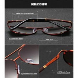 Aviator Mens Aviator Sunglasses Polarized Alloy PC Frame Shades for Driving Fishing Golf UV400 Protection - Silver White - CV...