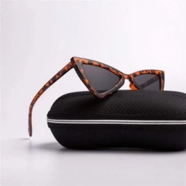 Aviator Fashion Retro Sunglasses Ladies Fashion Cat Eye Luxury Brand Designer C6 - C6 - C218YLYZ87M $10.02