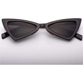 Aviator Fashion Retro Sunglasses Ladies Fashion Cat Eye Luxury Brand Designer C6 - C6 - C218YLYZ87M $10.02
