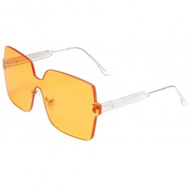 Semi-rimless Women Men Sunglasses Rimless Frame Colorful SunGlasses Fashion 2019 - E - CO18NEWLC8R $20.91