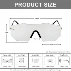 Round Polarized Sunglasses for Men and Women- One-Piece Mirrored Lens UV400 - Silver - CP193A4XODR $10.42