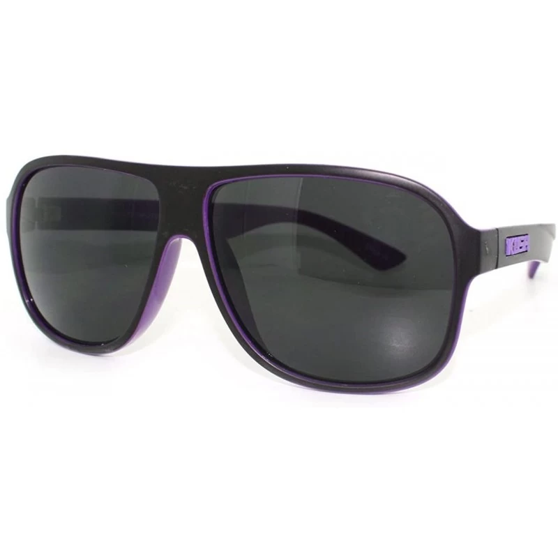 Square Kush Marijuana Pot Head Speed Racer Plastic Pilot Sunglasses - Purple - CA11YW4A29P $17.43