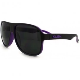 Square Kush Marijuana Pot Head Speed Racer Plastic Pilot Sunglasses - Purple - CA11YW4A29P $17.43