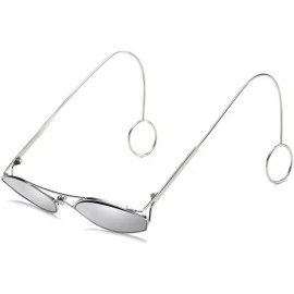 Round Unisex Sunglasses Retro Silver Drive Holiday Round Non-Polarized UV400 - Silver - C918R95AY5S $19.20