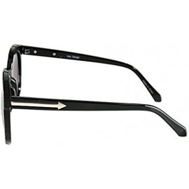 Wrap Simplicity Women Classic Sunglasses with Chic Rounded Frames - Black - C411KLBCYCH $9.04