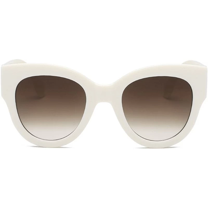 Oversized 2020 Women Ladies Oversized Sunglasses Vintage Retro Cat Eye Sun Glasses - A - CV190MQ7E2D $8.73
