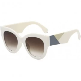 Oversized 2020 Women Ladies Oversized Sunglasses Vintage Retro Cat Eye Sun Glasses - A - CV190MQ7E2D $8.73