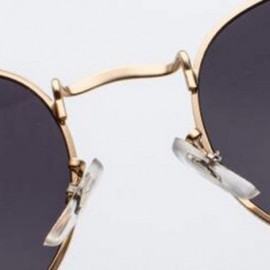 Square Round Retro Sunglasses Women Luxury Glasses Women/Men Small Mirror Oculos De Sol Gafas UV400 - Goldoceanred - CI199C7K...