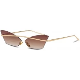 Aviator 2019 new sunglasses - cat eye sunglasses - ladies face fashion frame sunglasses - E - C718SKOMN9T $33.13