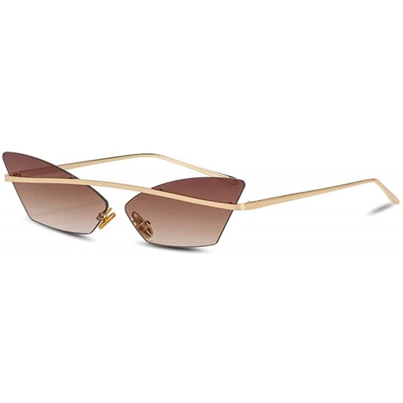 Aviator 2019 new sunglasses - cat eye sunglasses - ladies face fashion frame sunglasses - E - C718SKOMN9T $33.13