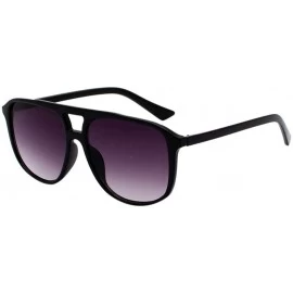 Semi-rimless Polarized Sunglasses Protection Fashion - Purple - CG194Y76DZY $7.39
