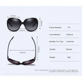 Aviator Polarized Sunglasses with large frames and wide sets of polarized driving Sunglasses - H - C318QSKY34T $59.65