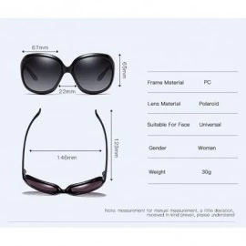 Aviator Polarized Sunglasses with large frames and wide sets of polarized driving Sunglasses - H - C318QSKY34T $26.69