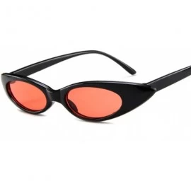 Cat Eye Mini Vintage Retro Extra Narrow Oval Round Skinny Cat Eye Sun Eye Glass (Color NO.6) - No.6 - CY18XCWZIIU $37.24