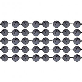 Round 20 Pieces Wholesale Lot Small Round Circle Sunglasses Bulk Party Mix Assotrted - Black_frame_smoke - CF18C4CDA4D $44.36