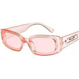 Square Women Fashion Square Shape UV400 Framed Sunglasses Sunglasses - Pink - CE18QN9SDII $6.83