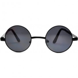 Round 20 Pieces Wholesale Lot Small Round Circle Sunglasses Bulk Party Mix Assotrted - Black_frame_smoke - CF18C4CDA4D $44.36