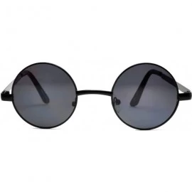 Round 20 Pieces Wholesale Lot Small Round Circle Sunglasses Bulk Party Mix Assotrted - Black_frame_smoke - CF18C4CDA4D $74.61