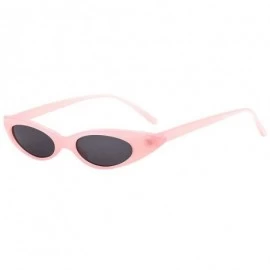 Oval Vintage Sunglasses Classic Glasses - D - CS18Q8MC7R4 $15.77