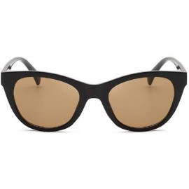 Square Retro uv Protection Sunglasses Women Big Frame Sunglasses Men Sunglasses (Black Tea) - Black Tea - C8190R40I7D $9.96