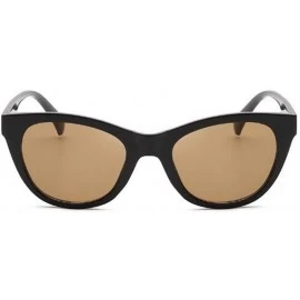 Square Retro uv Protection Sunglasses Women Big Frame Sunglasses Men Sunglasses (Black Tea) - Black Tea - C8190R40I7D $15.97