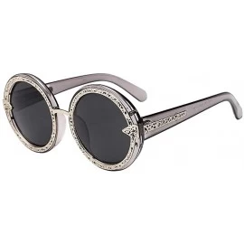 Goggle Round Polarized Sunglasses for Men Women- SFE Fashion Sports Polarized Sunglasses UV Protection Sunglasses - B - C5190...