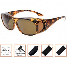 Oval Polarized Bifocal Sunglasses to Wear Over Regular Glasses for Women Men Readers - Demi - CE18D9MNDLD $11.16