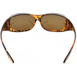 Oval Polarized Bifocal Sunglasses to Wear Over Regular Glasses for Women Men Readers - Demi - CE18D9MNDLD $11.16