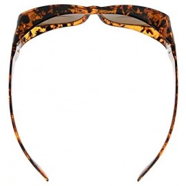 Oval Polarized Bifocal Sunglasses to Wear Over Regular Glasses for Women Men Readers - Demi - CE18D9MNDLD $11.16