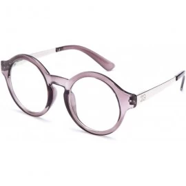 Round Unisex Clear Lens Round Shaped John Lennon Inspired Glasses - Grey - C211LOD8Q69 $18.37