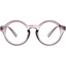 Round Unisex Clear Lens Round Shaped John Lennon Inspired Glasses - Grey - C211LOD8Q69 $8.70