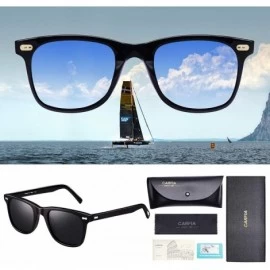 Round Polarized Sunglasses for Men UV400 Protection for Fishing Driving Hiking - Grey Lens - C818S2KEGZ7 $20.23