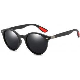 Round Men's and Women's Polarized Sunglasses- Retro Round Full Frame C5 - C5 - C6197RK3DSO $32.32
