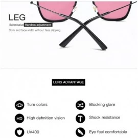 Square Square Frame Sunglasses Trendy Glasses for Women Superstar - Blackblue - CY18AY20NK6 $10.54