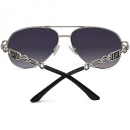 Oversized Classic Aviater Sunglasses For Women Men Metal Frame Mirrored Lens Driving Fashion UV400 Glasses 0257 - CO189K6325R...