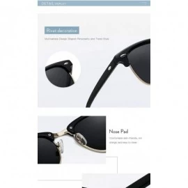 Rimless retro design unisex polarzied sunglasses men RB3016 UV400 women sun glasses - Black Brown - CJ18UE5OC4D $9.81