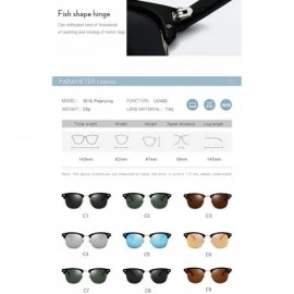Rimless retro design unisex polarzied sunglasses men RB3016 UV400 women sun glasses - Black Brown - CJ18UE5OC4D $9.81