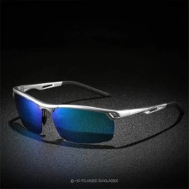 Rimless Photochromic Sunglasses Men Polarized Glass Sun Glasses Day Night Vision Driving Eyewear - 4gun Black - CJ194OCMEKR $...