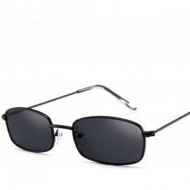 Oval 2018 New Small Rectangle Retro Sunglasses Men Er Red Metal Frame Clear Lens Sun Glasses Women Unisex UV400 - C4 - C2198A...