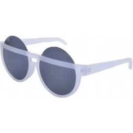 Round Big Round Plastic Sunglasses - White - C5199X8L8Q4 $12.59