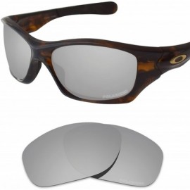 Oval Performance Replacement Lenses Pit Bull Polarized Etched - Value Pack - Carbon Black & Silver Metallic - CU18I6G8A6R $35.45