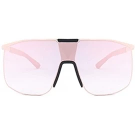 Square Unisex Square Oversized Sunglasses for Women Men UV Protection Fashion Large Frame Metal Frame - C2 - CO198W3958H $12.63
