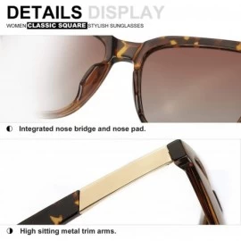 Oversized Classic Oversized Sunglasses for Women Polarized Lens Durable Plastic Frame 100% UV400 Protection - 6802tortoise - ...