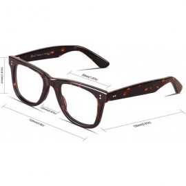 Square Polarized Retro Square Style Full Frame Thick Rimmed Sunglasses For Men Women UV400 Protection - CG194LN5AK5 $17.57