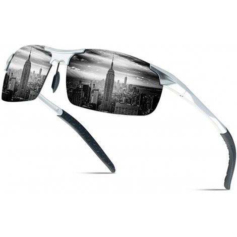 Men's Polarized Sunglasses Aluminum Magnesium Frame Sports Sunglasses ...
